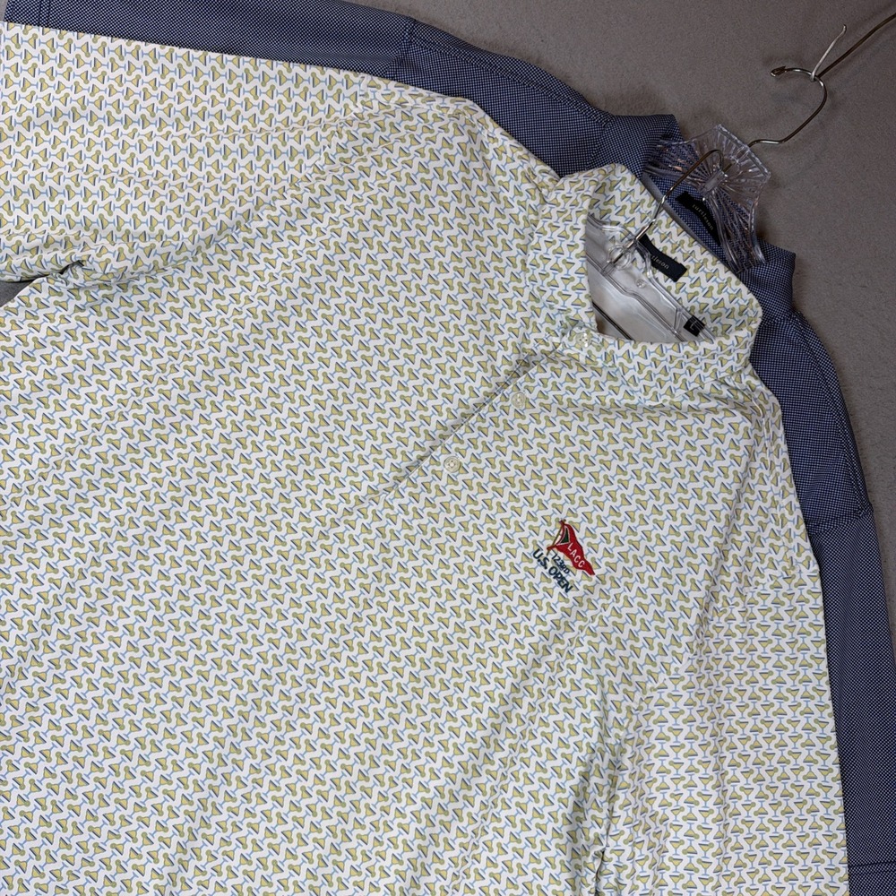 Turtleson Polo Golf Men 122nd US Open The Country Club Polo Shirt Large Lot of 2